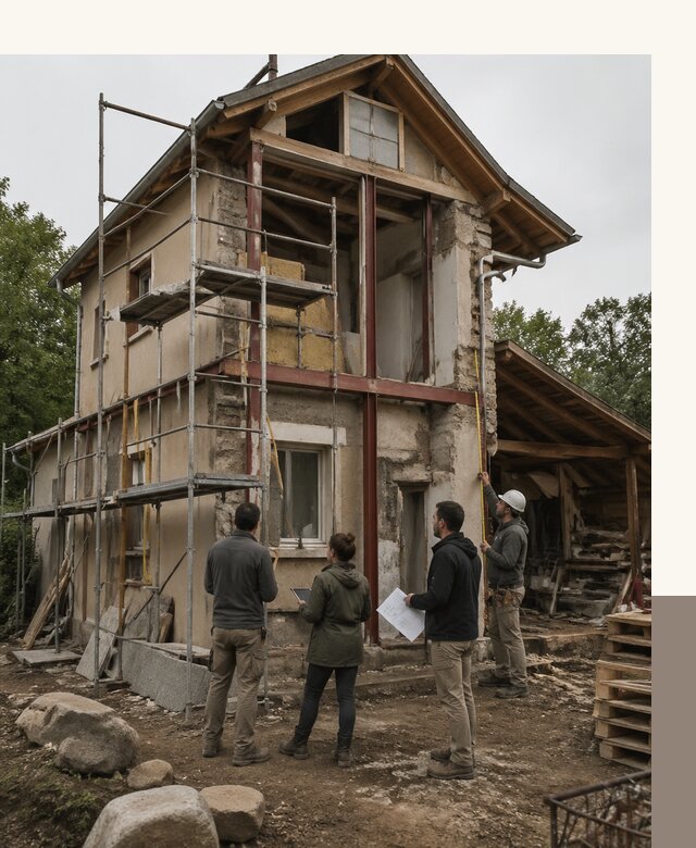 Реконструкция загородного дома под ключ в Красноярске от бюро