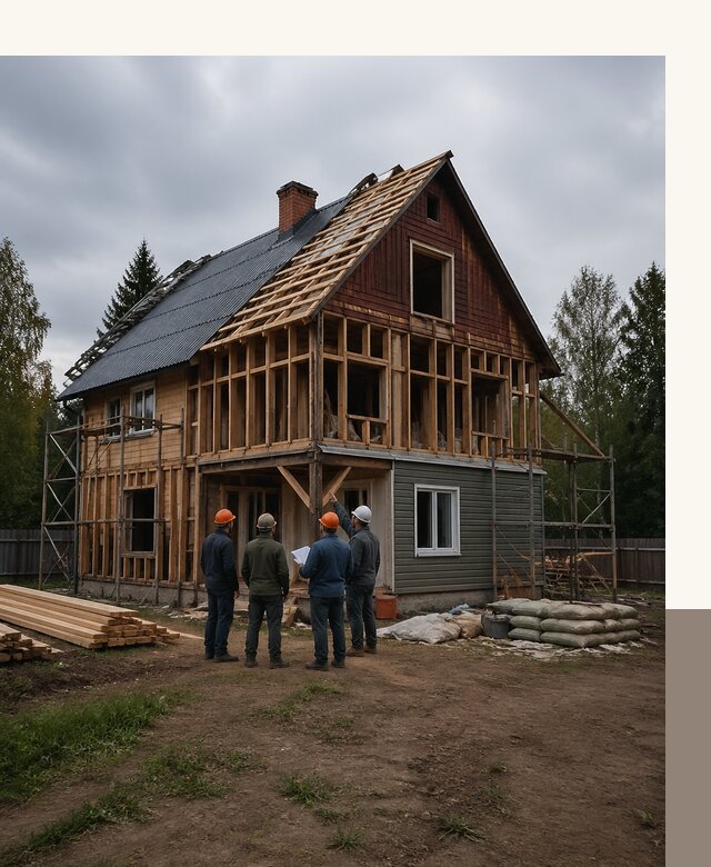 Реконструкция дачного дома в Красноярске под ключ с проектом