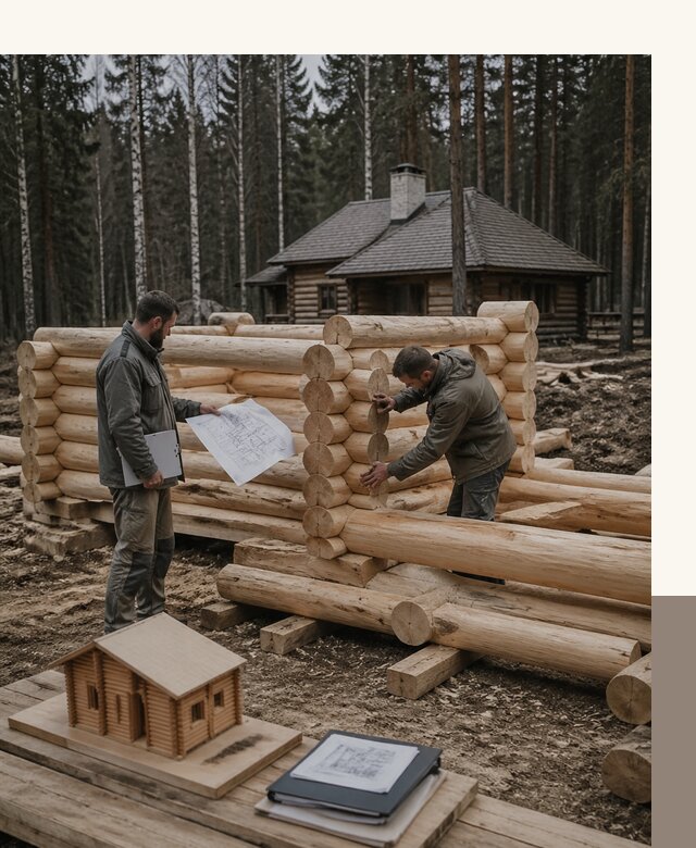 Проектирование и строительство домов из бревна в Красноярске